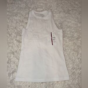Nwt Time And Tru sz s white ribbed tank top